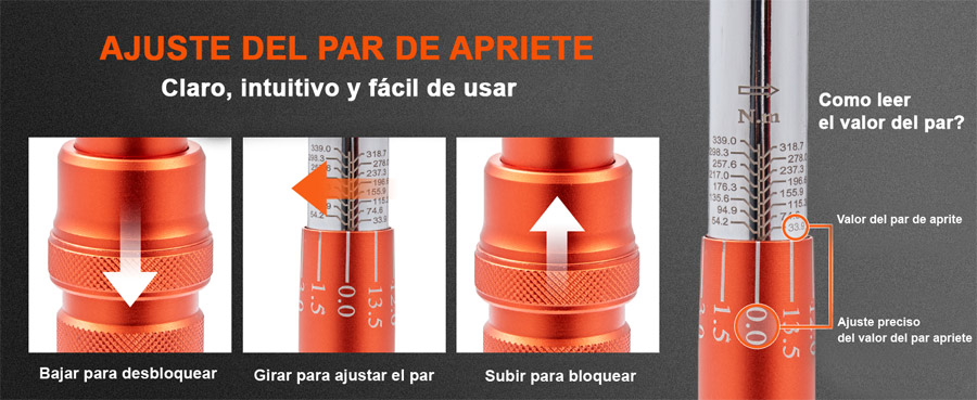 Llave dinamométrica profesional