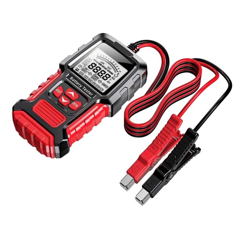 Probador_de_baterias_-foxsur_fbt_300 Probador de batería de 12V y 24V, herramienta inteligente de diagnóstico y prueba de baterías de automóviles